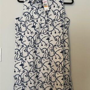 Vineyard Vines Nautical Print Midi Dress